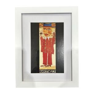 Vintage F. Hundertwasser (1928-2000) “European” Original Foil Litho Postcard